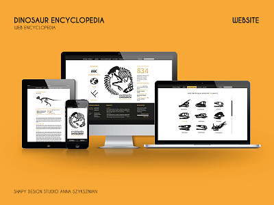 Dinosaur Encyclopedia design dinosaur encyclopedia logo minimalist ui web webdesign