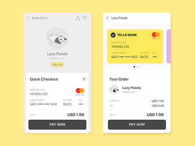 Daily UI #002-Credit Card Checkout 002 daily ui dailyui flat ui ux