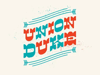Union Duke Logo band bassdrum design gigposter icon illustration logo music poster typography