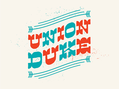 Union Duke Logo band bassdrum design gigposter icon illustration logo music poster typography