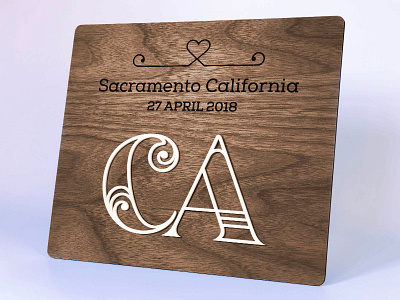 Wedding Sign acrylic affinity designer glowforge laser cut logo signage wedding wood