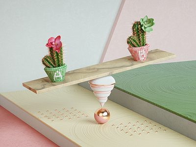 "A/B testing" Key Visual 3d cinema4d colorful composition creative cute illustration key visual octane pink