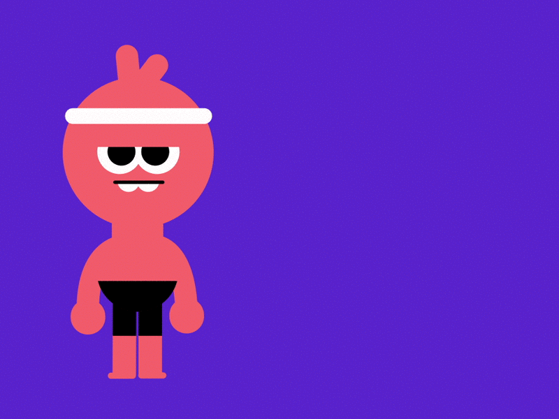 Totally Not Robot after effects animation challenge character motion starglow