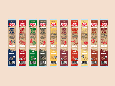 Klements Rebrand beef jerky brand branding handdrawn illustration lettering meat package design packaging small batch snack stick stamp typography