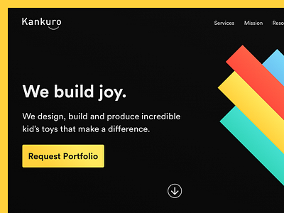 Kankuro | Landing Page colorful landing landing page ui ui design website