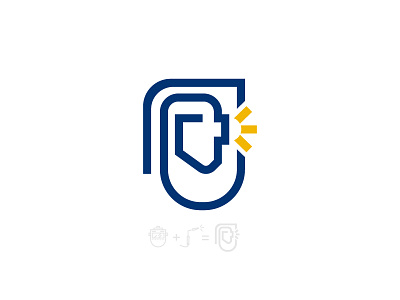 CFM Metalworks - 2nd iteration art blue branding flat graphic design icon illustration linework logo logo design metal metalwork minimal vector