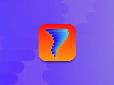 Daily UI 005: App Icon app icon dailyui 005 tornado warning weather