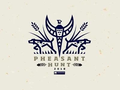 Pheasant Hunt_drib bruner dog graphic hunt illustration mike pheasant pointer