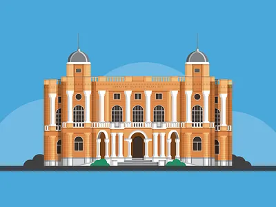 Croatian National Theatre in Zagreb architecture building croatia detail illustration vector zagreb