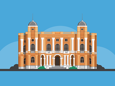 Croatian National Theatre in Zagreb architecture building croatia detail illustration vector zagreb