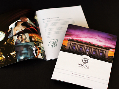 Niche Photography Wedding Brochure brochure brochure design photographer photography