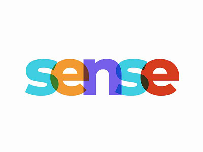 Sense design logo typography vector