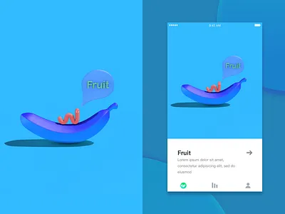Fruit c4d ui