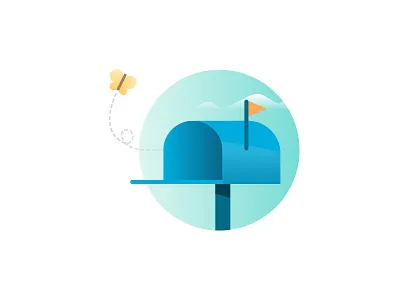 Mailbox illustration mailbox minimalist