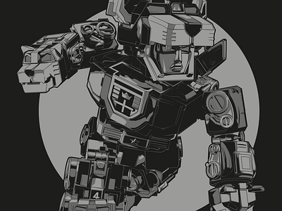 Voltron WIP illustration practice vector voltron