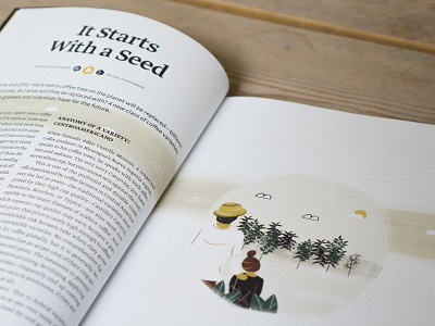 Future of coffee farms coffee coffee farm coffee plant farmer illustration magazine