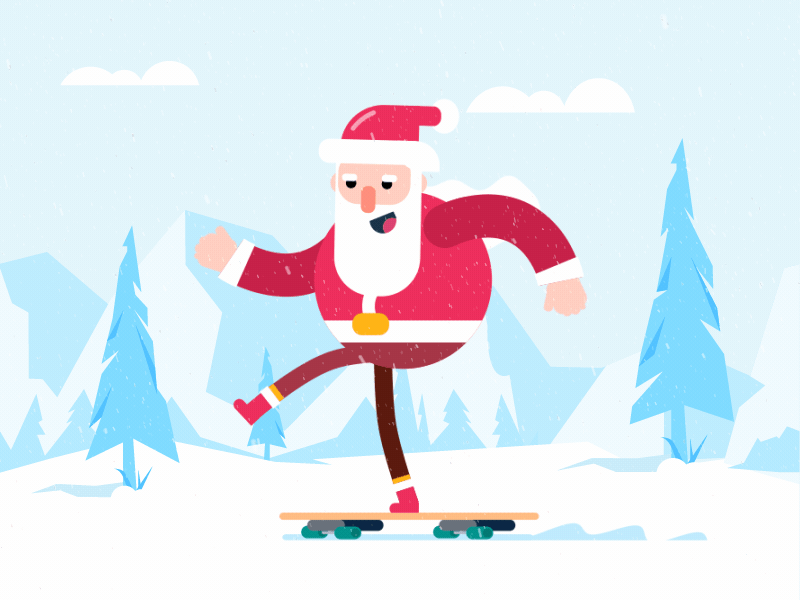 Skate santa claus skate