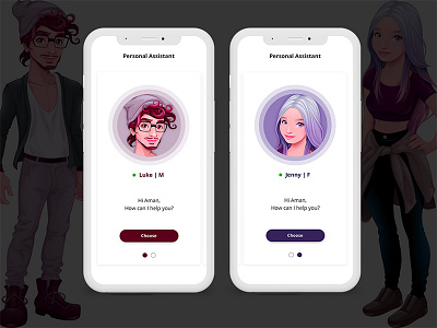 Personal Assistant Application IOS Design Concept app application concept design experience illustration interaction interface mobile typography ui ux website