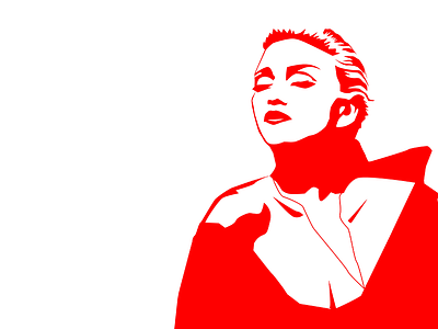 Madonna birthday madonna portrait red singer song