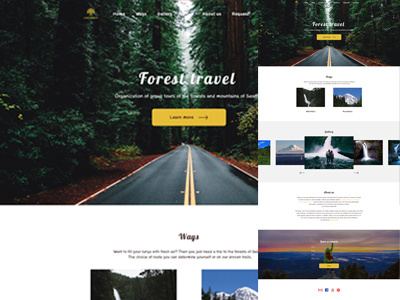 Forest travel design ui