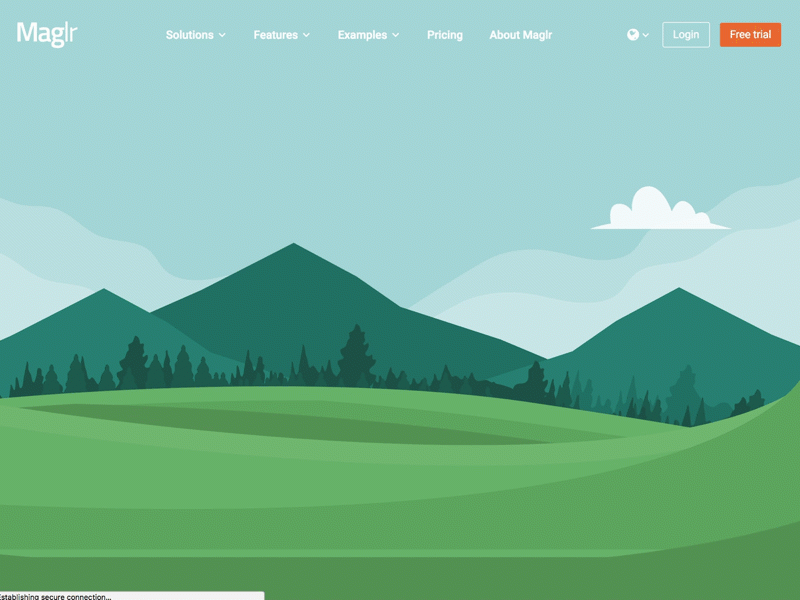 Example of Landscape parallax