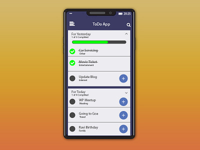 042 Todo App app design dribbble illustration illustrator photoshop todoapp ui ux vector web