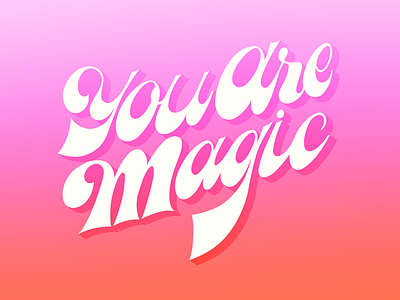 Magic groovy handlettering ipad lettering lettering script