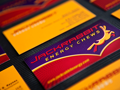 Jackrabbit Energy Chews business cards business card business card design business cards energy chews graphic design identity design