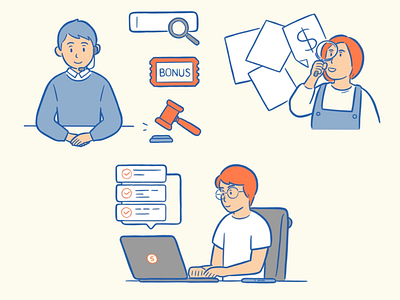 Simpany. Co company illustration solution