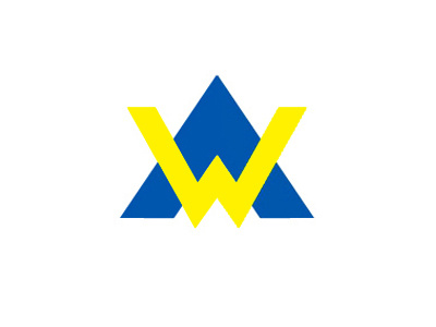 AW a aw awesome brand logo w