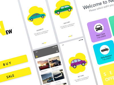 Application _ New Car app beautiful branding car creative design home logo new style ui ux