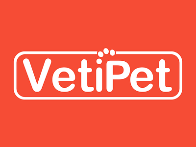 Vetipet logo cat dog logo minimal pet vet