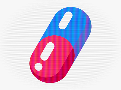 Default Pill akira arcade blue defaulterror derek clark drugs pill red retro rgb