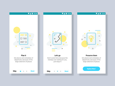 Budal - Boarding Screen Concept android app mobile application mobile apps travel