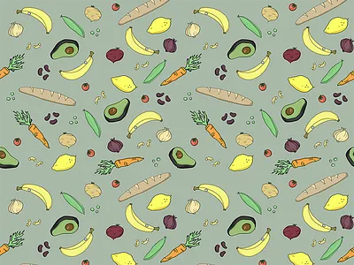 Food pattern illustration pattern