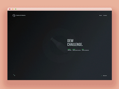 Hello Dribbble! animation interaction jquery link portfolio ui ux web