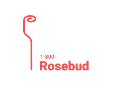 Thirty Logos | Day 6 | 1-800-Rosebud branding clean concept design flat graphic design graphic designer icon identity illustration lettering logo logo design minimal photoshop thirty logos thirtylogos type typography vector