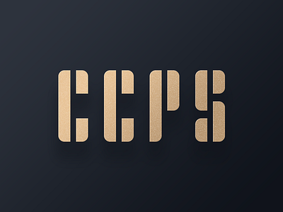 CCPS LOGO ccps font gold letter logo loops