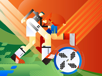 FOOTBALL SPIRIT illustration ui