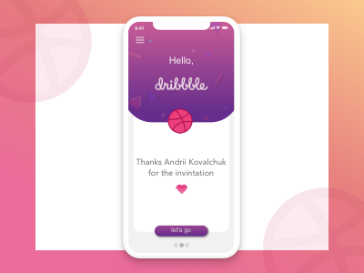 Hello, Dribbble! debut design first shoot hello dribbble! ui ux