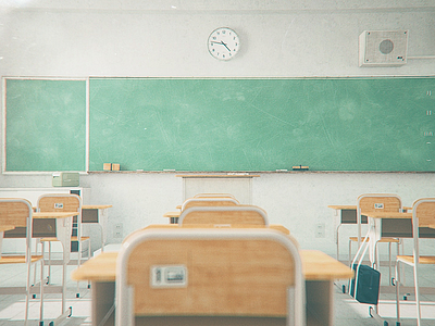 Classroom 3d c4d