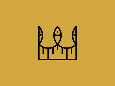 Concept - Black Sea Food Festival branding crown fish food king logo logo design