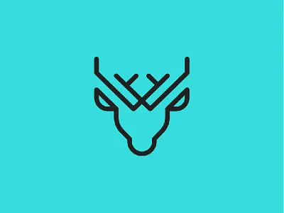 Crosswork Concept 2 animal branding crosswork deer logo recruiting sales stag visual identity