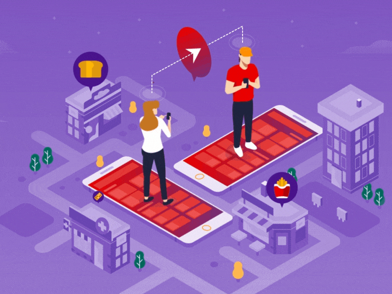 Runa App - Explainer Video animated animation app color explainer video flat gradient illustration isometric mobile mobile app motion graphic uiux vector