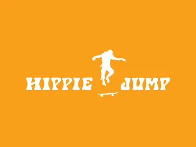 Hippie Jump custom design hippie illustration jump logo logotype mark