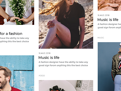 Massonary style blog design blog design web design