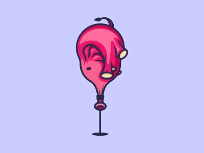 ELEPHANT BALLOON LOGO animal baloon cartoon character creative design elephant fun graphic ilustration logo playfull