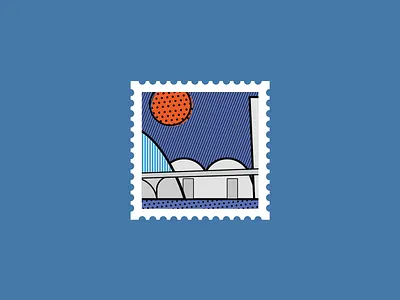 Igreja da Pampulha • City Stamps Project #2 belo horizonte city design graphic design illustration stamp