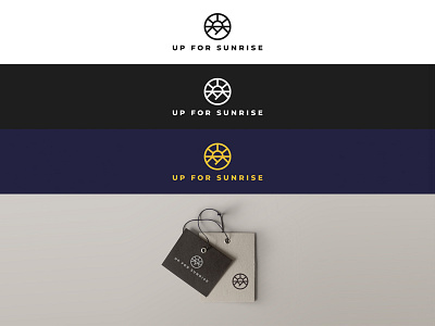 UP FOR SUNRISE – Logo Concept branding design fashion graphic design icon illustration logo logo design logo fashion minimal modern tags typography