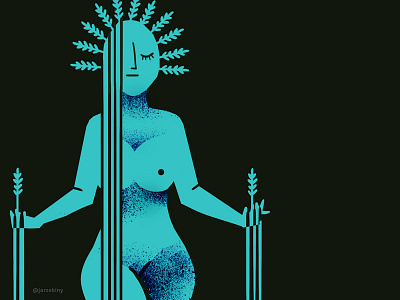 Polana, Harvest Goddess bold color character design comic concept art digital art drawing fantasy god goddess illustration mythology photoshop slavic texture